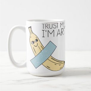 Trust Me I'm Art, Banana with Tape Coffee Mug