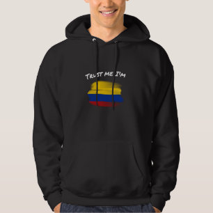 Trust Me I'm Colombian - Vintage Colombia Flag Hom Hoodie