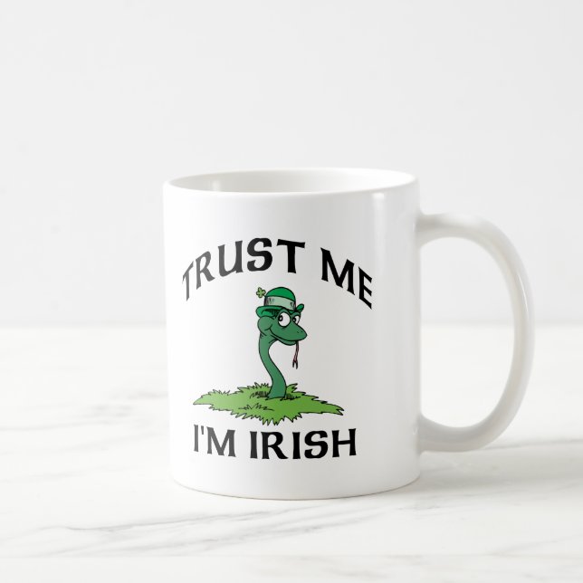 Trust Me I'm Irish Gift Coffee Mug (Right)