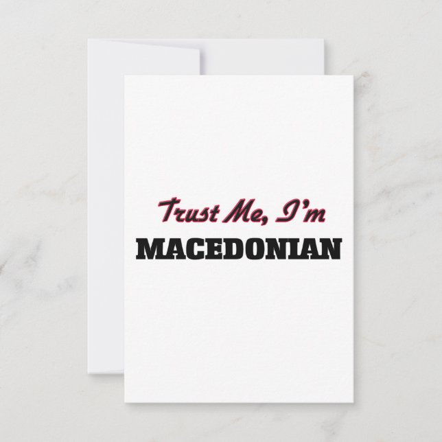 Trust me I'm Macedonian (Front)