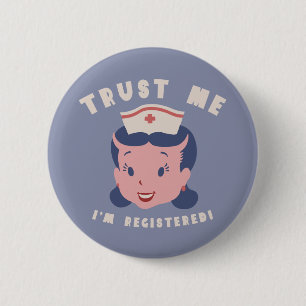 Trust Me I'm Registered 6 Cm Round Badge