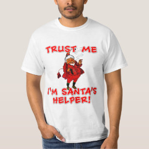 Trust Me I'm Santa's Helper Funny Tshirt