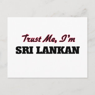 Trust me I'm Sri Lankan Postcard