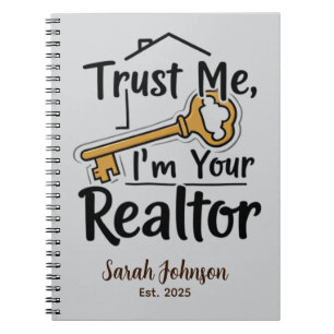 Trust Me I'm Your Realtor Custom Realtor Gift Notebook