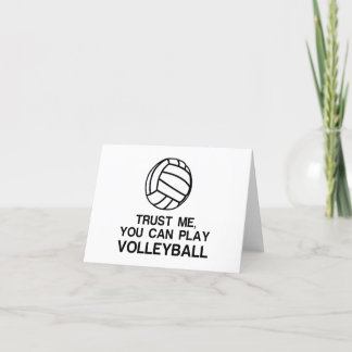 TRUST ME, YOU CAN PLAY VOLLEYBALL HOLIDAY CARD