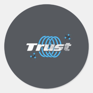 Trust – Minimal Round Sticker