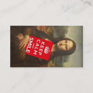 Trust Mona Lisa's Motto Business Card