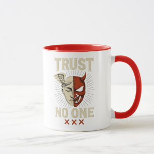 TRUST NO ONE – Angel & Demon Mug