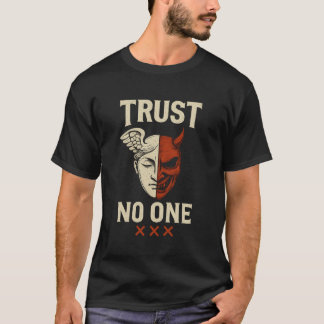 TRUST NO ONE – Angel & Demon Tee Gift