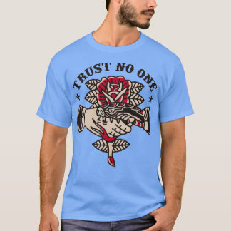 Trust No One Handshake Snake  T-Shirt
