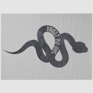 Trust No One Serpent Snake Tissue Paper