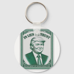 “trust Nobody” - Trump Banknote Parody 2 Key Ring