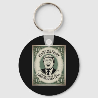 “trust Nobody” - Trump Nknote Parody _1  Key Ring
