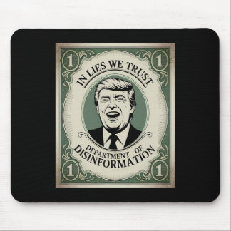 “trust Nobody” - Trump Nknote Parody 2  Mouse Mat