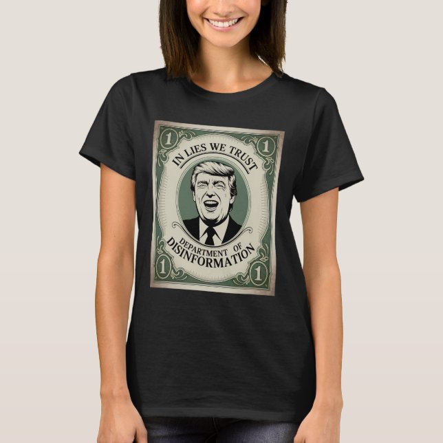 “trust Nobody” - Trump Nknote Parody 2  T-Shirt (Front)