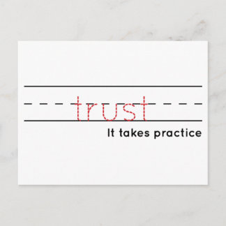 trust | Practice Postcard
