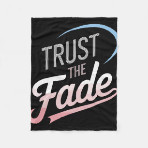 Trust The Fade Disc Golf Design Stylish And Comfor Fleece Blanket