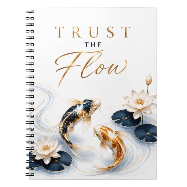 Trust The Flow Inspirational Notebook (Front)