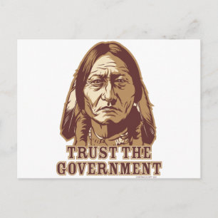 Trust The Government Postcard