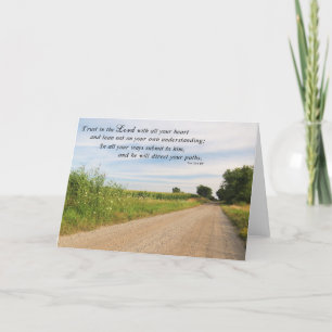 Trust the Lord with All your Heart -Scripture Card