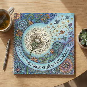 Trust The Magic of New Beginnings Spiral Notebook
