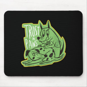 Trust The Paws - Two Dogs Tattooeing Each Other - Mouse Mat
