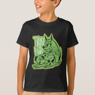 Trust The Paws - Two Dogs Tattooeing Each Other - T-Shirt