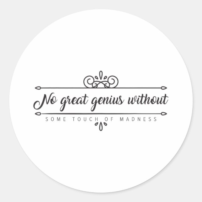 Trust the Process Classic Round Sticker (Front)