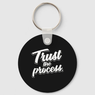 Trust The Process Motivational Quote Workout Gym  Key Ring