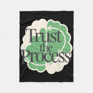 Trust The Process Psychiatry Mental Health Mind Fleece Blanket