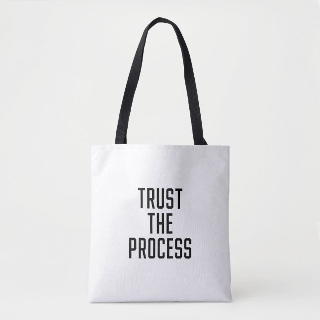 Trust the process tote bag (Front)
