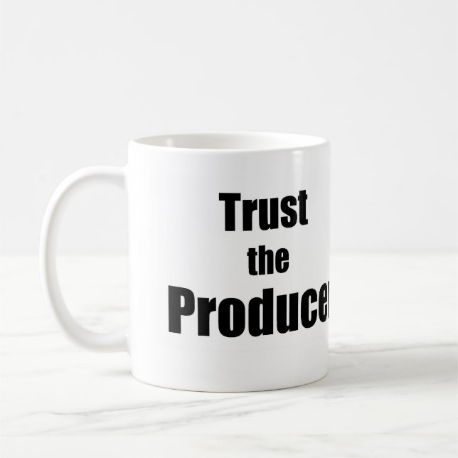 Trust the Producer Coffee Mug (Left)