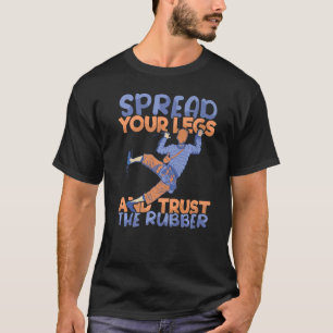 Trust the Rubber Climber Rock Climbing Bouldering  T-Shirt