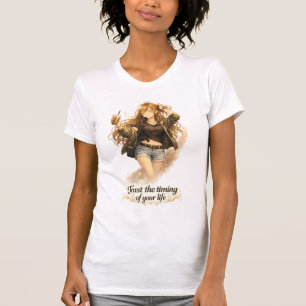 Trust the Timing of Your Life Inspirational Anime T-Shirt
