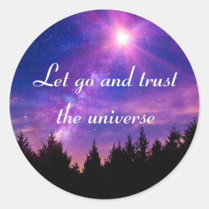 Trust The Universe  Classic Round Sticker