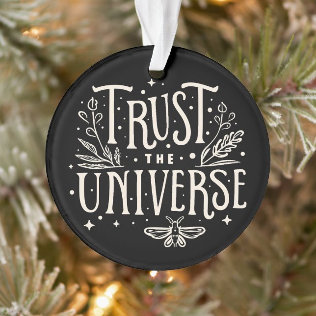 Trust the universe law of attraction spiritual ornament (Tree)