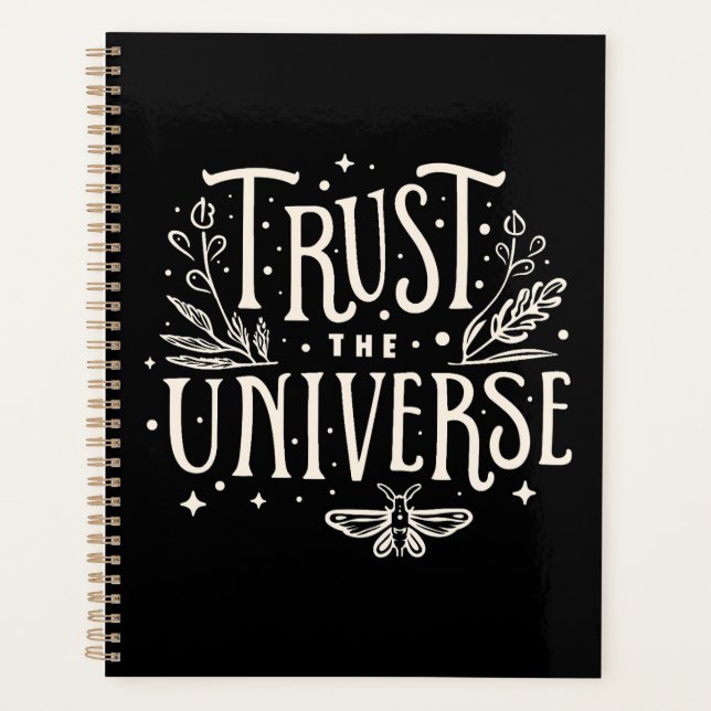 Trust the universe witchy planner (Front)