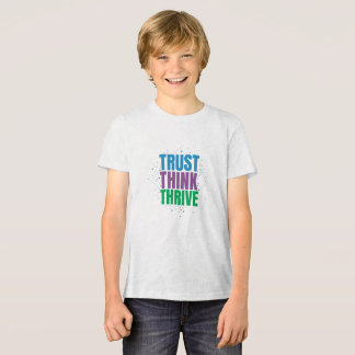 Trust Think Thrive – Motivational Quote Design Tri-Blend Shirt