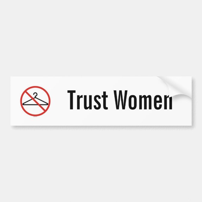 Trust women car sticker (Front)