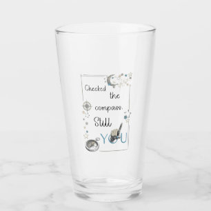 Trust Your Inner Compass. Self Care Afirmation Glass
