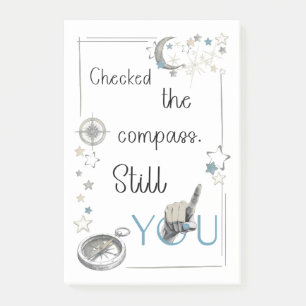 Trust Your Inner Compass. Self Care Afirmation Post-it Notes