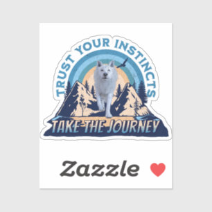 Trust Your Instincts Arctic Wolf Adventure Art
