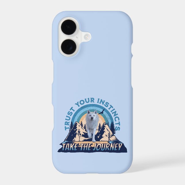 Trust Your Instincts Arctic Wolf Adventure Art (Back)
