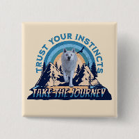 Trust Your Instincts Arctic Wolf Adventure Art