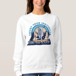 Trust Your Instincts Arctic Wolf Sweatshirt