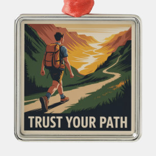 Trust Your Path Metal Tree Decoration