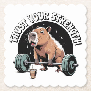 Trust Your Strength Paper Coaster