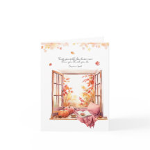 Trust Yourself Fall Autumn Note Card