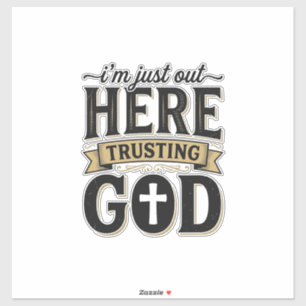Trusting God Christian Quote Vintage T-Shirt