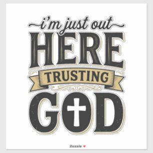Trusting God Christian Quote Vintage T-Shirt